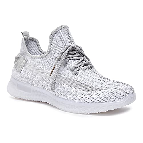 Image of shoexpress Womens Textured Sneakers with Lace-up Closure Sneakers