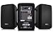 Pyle PPHP898MX 600 Watt 8-Channel Portable Bluetooth Wireless PA Speaker Amplifier Kit with 8" Subwoofer and 1" Horn Tweeter, MP3, AUX - USB XLR 1/4" RCA (Pack of 4)