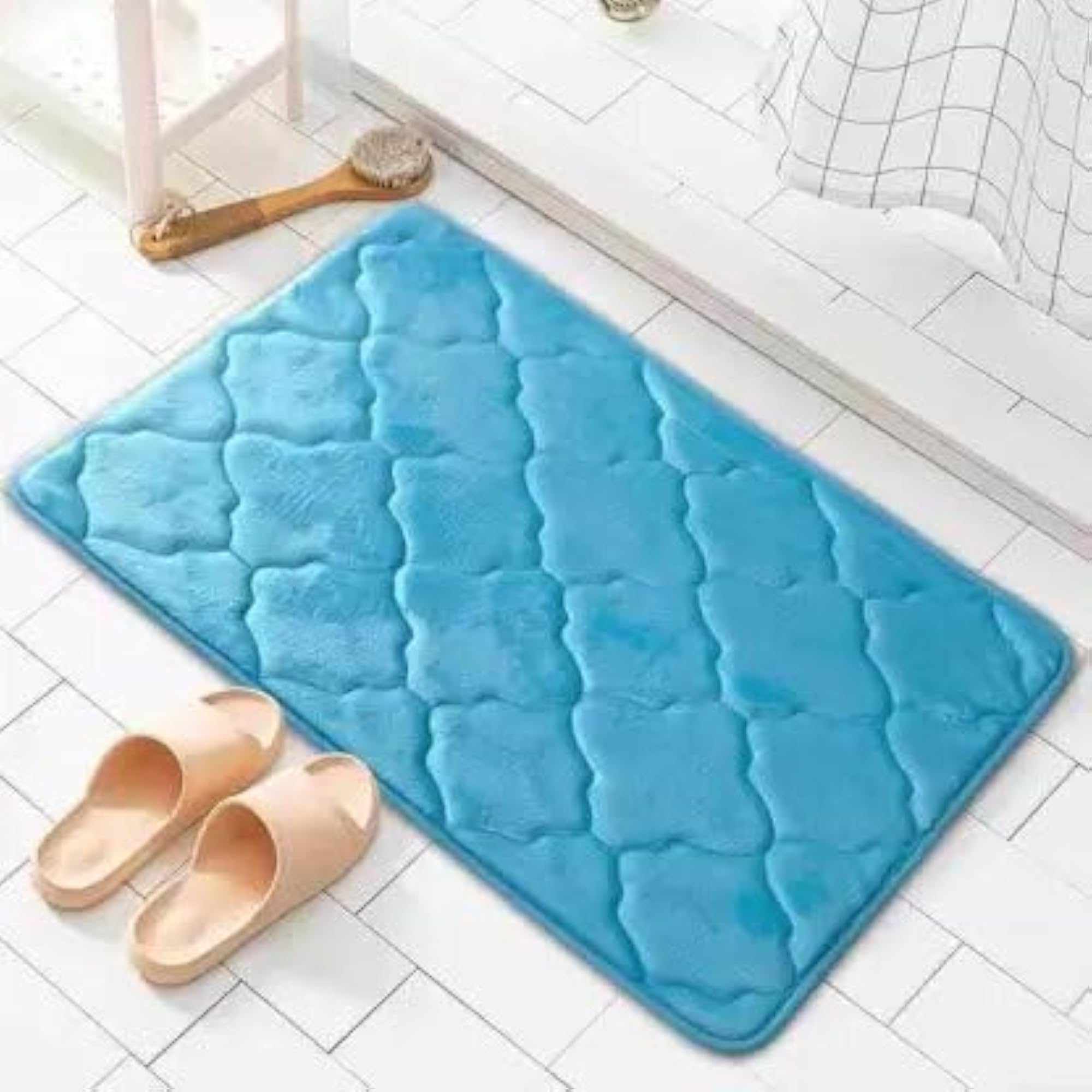 Memory Foam Bath Mat, Non-Slip Water Absorbent