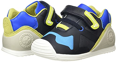 Baskets bébé garçon Biomecanics 211131B en cuir bleu - 7
