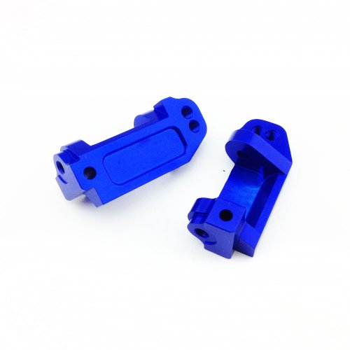 Atomik - Alloy Caster Block - Replacement Part for 1/10 Traxxas 3632 - Hardened Billet 6061 Aluminum - Lightweight & Durable Performance - Front Suspension Upgrade Part - Blue