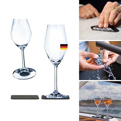 silwy Magnetic System, Crystal Glasses with Integrated Magnet and...