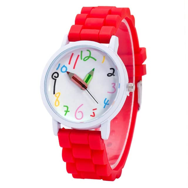 Montres pour enfants et pointeurs de crayon : montre numérique de dessins animés
