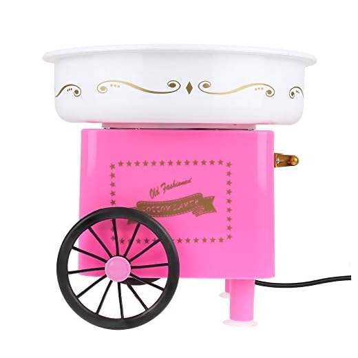 Máquina De Algodón De Azúcar, 220V 500W Mini Máquina De Algodón De Azúcar Eléctrica DIY Máquina De Algodón De Azúcar Máquina De Algodón De Azúcar Regalo De Niños Máquina De Algodón(Rojo (31*31*30cm))