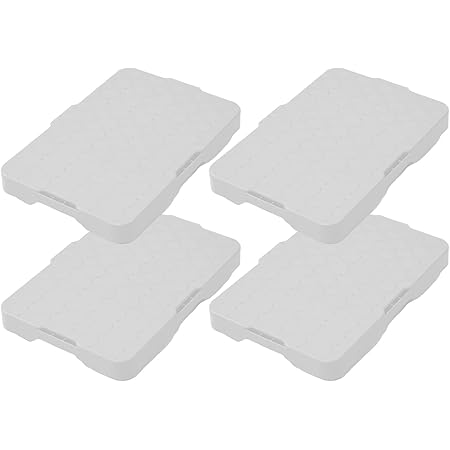 山善(YAMAZEN) 縦にも横にも連結できる 家庭用平台車 スマートフロア 4台 NST-50(WH)X2*2 ホワイト(WH)