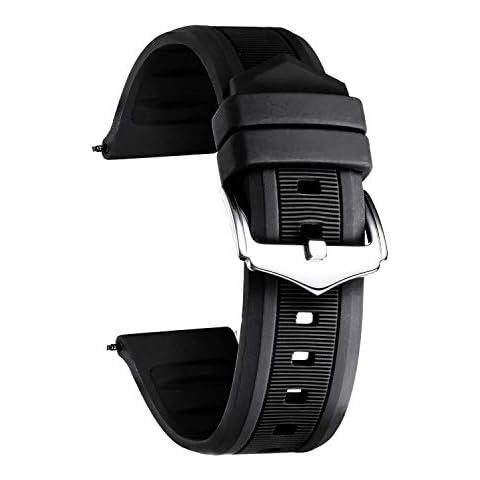BINLUN Correa Reloj silicona 7 colores Correas de goma repuesto Cover