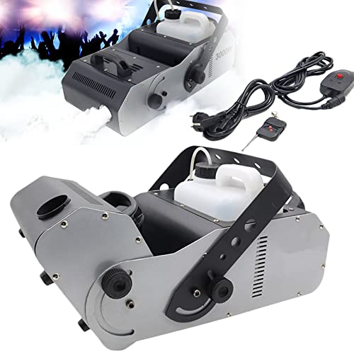 potow Máquina de névoa de cenário ajustável em ângulo 3000 W 3 l máquina de fumo de tanque para discoteca, DJ, festa, cenário, casamento