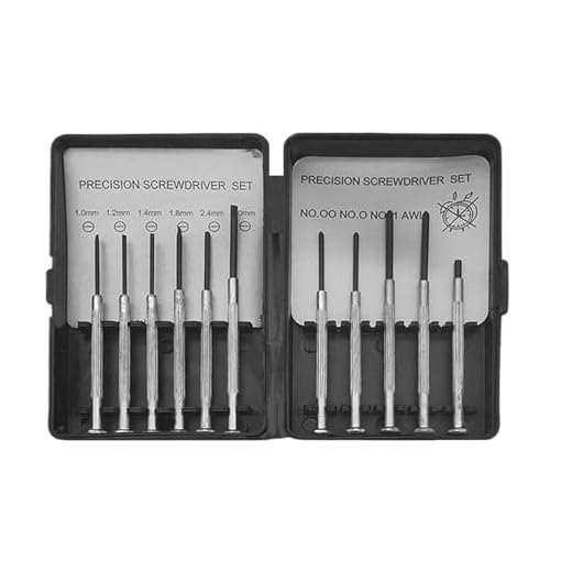 JIEBWCHA Juego De Destornilladores Mini - 11 Piezas Destornillador de Precisión para Computadora - Kit Reparación Herramientas Pequeñas Para Móviles Ordenadores Portátiles Cámaras Relojes Electrónicos