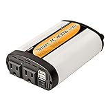 Wagan TrueRated(TM) 400 Watt 5V 2.1 Amp Continuous Power Inverter with USB Charging Ports - EL2003-5