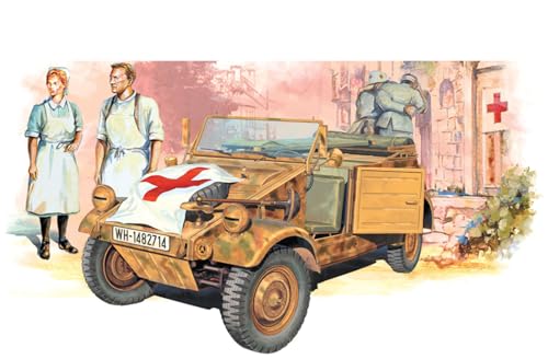 Kubelwagen ambulance allemande 1/35 maquette Dragon DR6336 pour diorama historique WW2