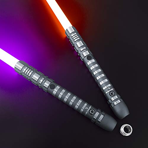 40% Off Discount YDDSABER Lightsaber RGB 16 Colors Changing Metal Aluminum Hilt, Ghost Premium Force FX Black Series Light Saber with 3 Mode Sound,for Adults, Support Real Heavy Dueling (Set of 2(Gun)) 40% Off Discount YDDSABER Lightsaber RGB 16 Colors Changing Metal Aluminum Hilt, Ghost Premium Force FX Black Series Light Saber with 3 Mode Sound,for Adults, Support Real Heavy Dueling (Set of 2(Gun))