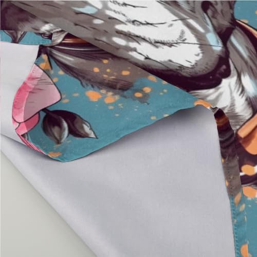 Set de 6 Servilletas de Tela con Bulldog Multicolor 50.5 x 50.5 cm miniatura 3