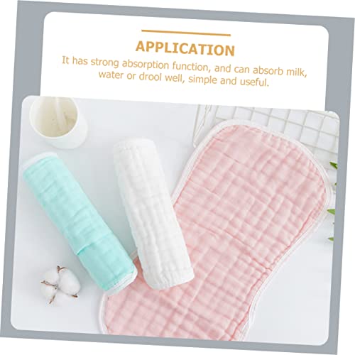 5pcs Baby Burping Cloths for Infants Soft Cotton Washable Burp Rags Absorbent Newborn Feeding Cloth for Messes and Spit- Care3