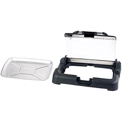 Rosenstein & Söhne Elektrogrill: XL-Tischgrill m. Glasdeckel, Keramik-beschichtete Grillplatte, 2.200 W (Elektrogrill… – Bild 5