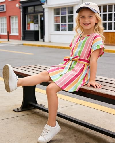 Image of OLMRJKD Kid Toddler Girl Clothes Summer Short Sleeve Figure Graphic Tee Shirt + Shorts Summer Outfits Set