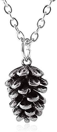 Preisvergleich Produktbild CKAWM Halskette Halskette Winzige Süße Eichel Tannenzapfen Halskette Minimale Tannenzapfen Halskette Kleine Cartoon Eichhörnchen Nuss Halsketten Anhänger Für Frauen