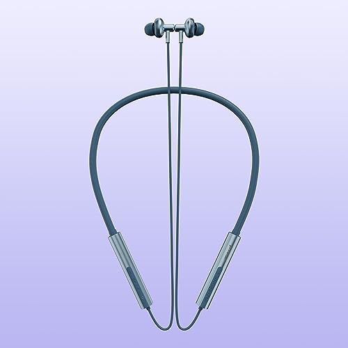 Image of Zebronics Zeb Yoga N1 Wireless Neckband with 50ms Low Latency Gaming Mode, 20H Backup, Voice Assistant, Splash Proof, BT v5.2, Type C, Dual Pairing and Call Function (Blue)