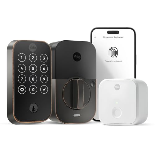 Image of Yale Assure Lock 2 Touch Deadbolt, Oil Rubbed Bronze Keyed Smart Entry Door Lock with Wi-Fi Connected Touchscreen Keypad for Code Entry and Remote Access for Vacation Rental Hosts, YRD420-CB1-0BP