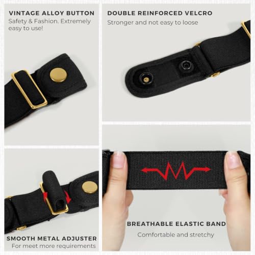 Image of Beltroad No Buckle Belts for Men Women Stretch Sides Belt without Buckle