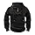 Hoodies for Men Lightweight Tactical Sweatshirts Classic Long Sleeve Pockets Pullover Drawstring Sweatshirt Workout Run Black