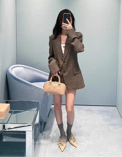 Divanne Slingback Heels for Women, Pointed Toe Kitten Heels Pumps Multi-Buckle Sling Back Shoes Low Heel Sandals Evening Party Wedding Shoes3