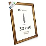 CABBEL Antik Bilderrahmen Gold 30x40 cm AVI – Barock Vintage Fotorahmen Ornamenten, klassisch verziert, dekorativer Rahmen für Poster, Fotos & Kunstwerke, stilvolle Wanddekoration in Wohnzimmer, Büro