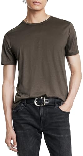 John Varvatos Men's Amanto Crew, Dark Brown