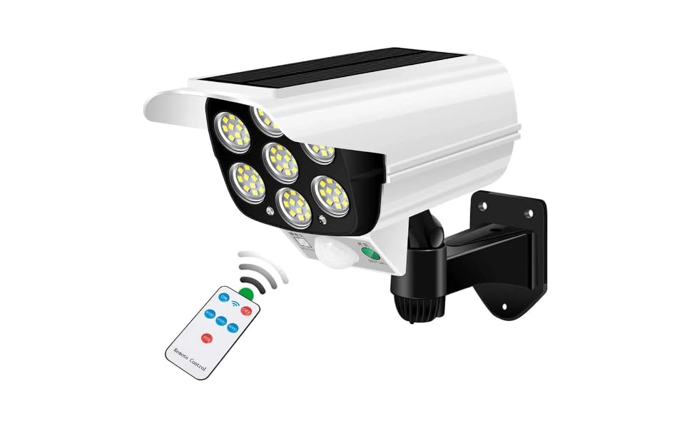 RIVUGJA Security CCTV False Outdoor Camera Fake Dummy Security Camera Realistic Looking Dummy Security CCTV Fake Bullet Camera with Flash Light-picture-15