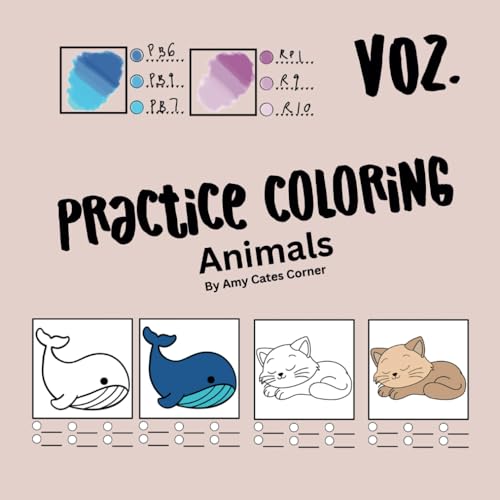 Practice Coloring For Beginners Volume 2 Animals