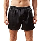 Mens Satin Boxer Shorts Silk Pajama Bottom Lounge Sleep Shorts for Men