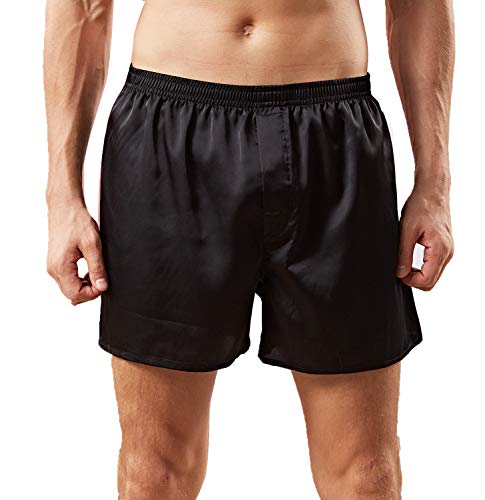 Mens Satin Boxer Shorts Silk Pajama Bottom Lounge Sleep Shorts For Men #TOP1
