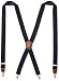 Dockers Men's 1.25 Inch Dobby X-Back Poly Stretch Suspender, Navy, One Size
