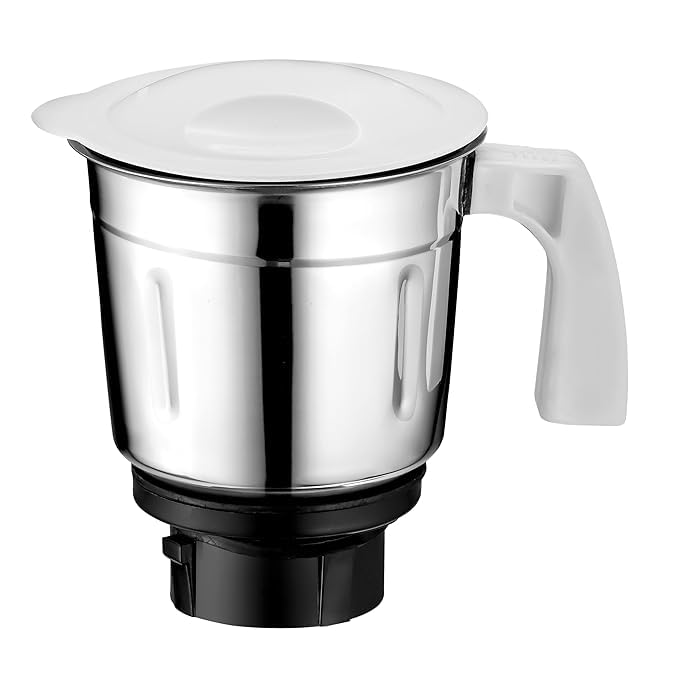 Preeti Mixer Grinder Compatible Dry Jar 1000Ml ||Suitale For Preethi Mixer Grinder Popular,Zodiac, Blue Leaf,Eco Chef, Chef Pro&Many More||4 Teeth High Grade Nylon Coupler, 750 Watts