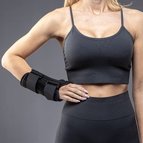 Carpal Tunnel Wrist Brace Night Support And Metal Splint Stabilizer [Single] - Helps Relieve Tendinitis Arthritis Carpal Tunnel Syndrome Pain - Reduces Recovery Time For Men Women - Left Wrist Brace (S/M) #TOP4
