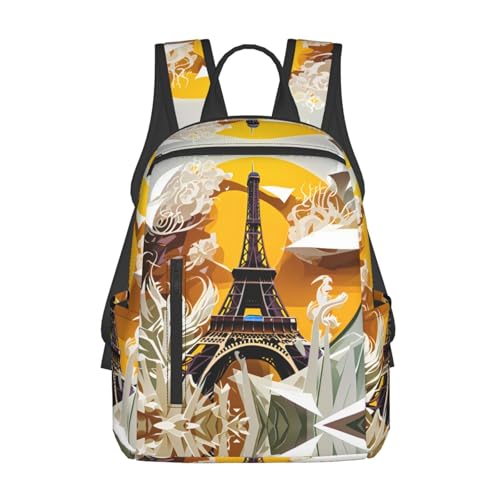 Sac à dos léger Tour Eiffel avec bretelles confort pour camping
