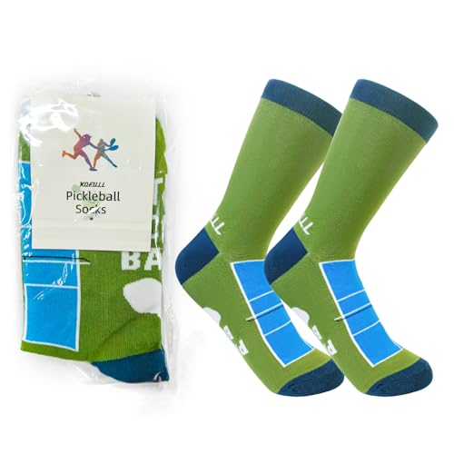 Image of KOFULL Funny Pickleball Socks, Pickleball Themed Sock, Crew /Ankle socks, Accessories Gifts for Pickleball Fan Gift, Size 6-13