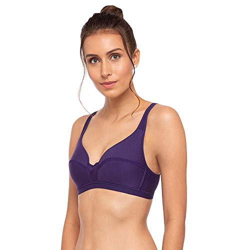 Image of Triumph Beginner Bra for Women Padded Non Wired Bra Wireless Full Coverage Lingerie for Teens Lightly Padded Cut-n-Sew Support Wide Straps Elastic Bottom Band Pack of 1