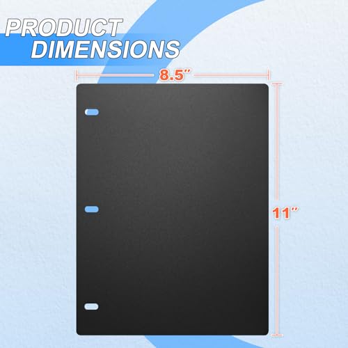 1mm Thick Full Flat Sheet Lifters, Protect Binder Page Sheet for 11x8.5in 3-Ring & D-Ring Binders - 5 pcs - Image 2
