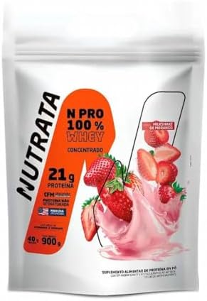 Whey Protein Npro 900g Morango - Nutrata