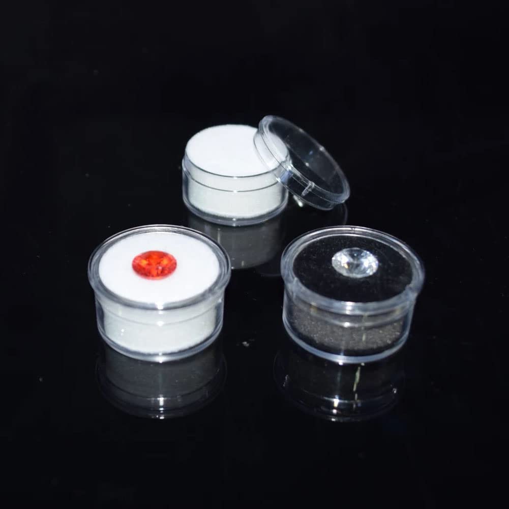 10 Stück Edelstein-Display-Boxen – 3x3 Cm, Transparent Mit Deckel, Zur Aufbewahrung Von Schmuck