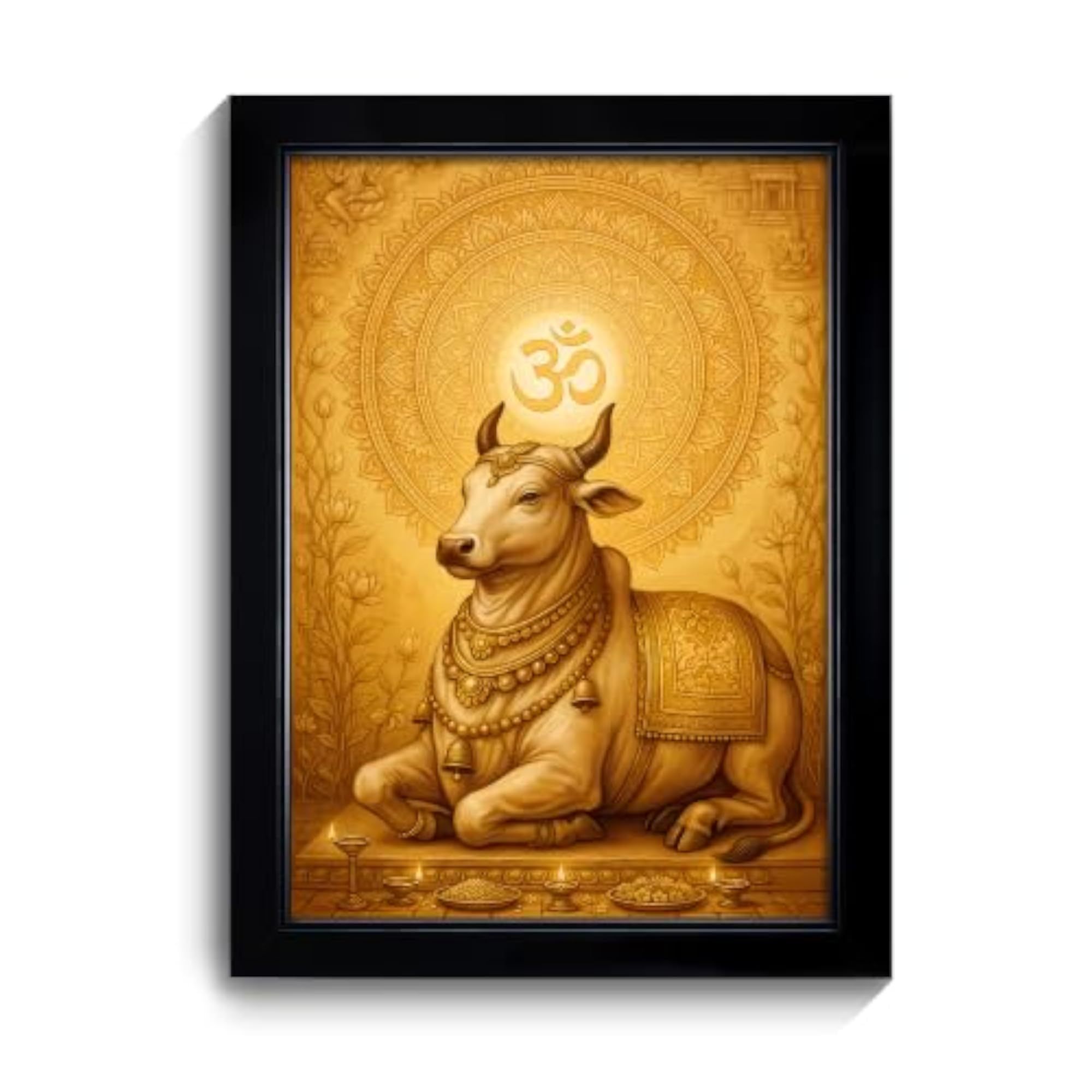 Spiritual God Wall Frame, A4 Size Black Frame