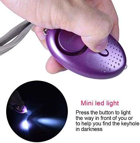 SUNMAY Personal Alarm, 5 Packs 140DB Personal Security Alarm with LED Light, Self-Defense Emergency Alarm for Women, Kids, Elder, Nightshifts