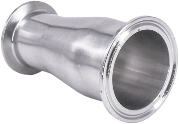 19 25 32 38 45 51 57 63mm Pipe 1.5" 2" 2.5" Tri Clamp Reducer Connector SUS 304 316L Stainless Sanitary Pipe Fitting Homebrew (Color : 51mmK64-32mmK50.5, Size : 304)