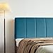 Couverture De Tête De Lit Lire Le Coussin Oreiller, Double Simple Tapissé Housse De Tête De Lit Dossier De Chevet épaissi Anti-Collision Velours Couvre De Tête De Lit Protecteur,Blue-135x60cm