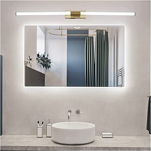 Aplique de pared moderno chapado oro de 152cm con iluminación LED 4