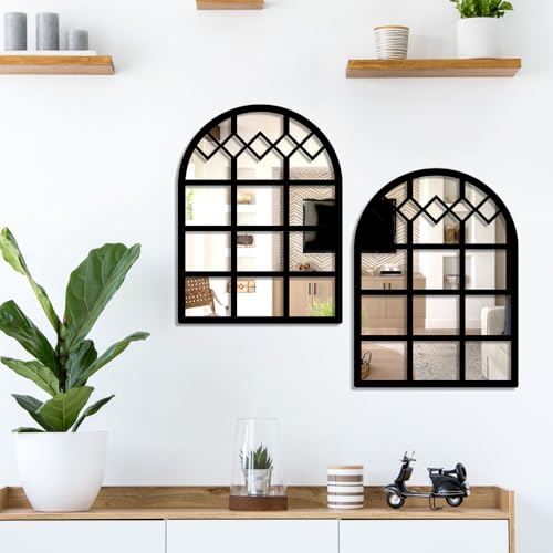 Image of Sehaz Artworks Home Decoration Items for Living Room | Jharokha Wall Decor Item for Living Room | Wall Hanging Decoration | Wall Decor Items for Bedroom | Decorative Mirror for Wall Decorations