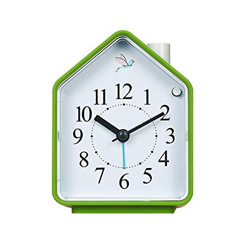 Wecker für Kinder in Kinder Wecker Mini Schüler kreativ mit Nachtlicht-Reisewecker Simulation Quarz (Grün) Lernen