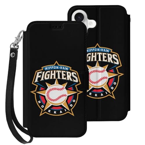 iPhone17用ケース 手帳型 北海道日本ハムファイターズ スマホケース アイフォン17用ケース 財布型 2025年新型 携帯カバー PUレザー おしゃれ カード収納 スタンド機能 ストラップ付き