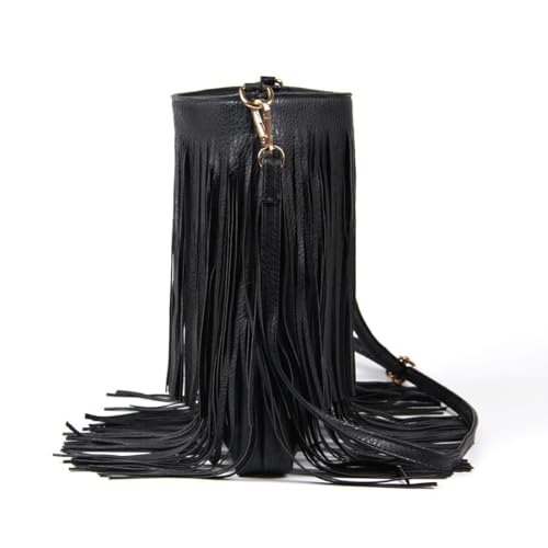 Lanpet Women Fringe Tassel Cross Body Bag Leisure Shoulder Bag3