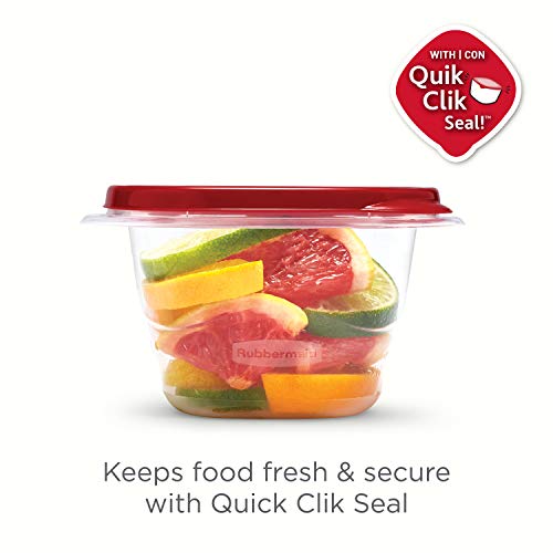 Rubbermaid Takealongs Food Storage Containers, 52 Pieces, Ruby Red #TOP3